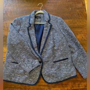 Talbots blue cotton blend blazer size 20wp